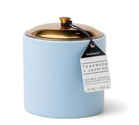 Paddywax Scented Candles Minimalist Hygge Range Luxury Candle, 3-Wick - 425g, Teakwood + Jasmine