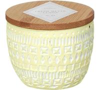 Paddywax Scented Candles Santorini Collection Greek-Inspired Candle in Matte Ceramic Jug, 238g, Fresh Meyer Lemon