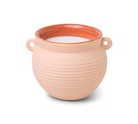 Paddywax Scented Candles Santorini Collection Greek-Inspired Candle in Matte Ceramic Jug, 240g, Black Fig & Olive