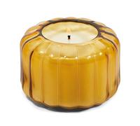 Paddywax Scented Candles Vintage Style Ripple Collection Hand Blown Glass Luxury Artisan Candle, 128g, Golden Ember