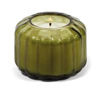 Paddywax Scented Candles Vintage Style Ripple Collection Hand Blown Glass Luxury Artisan Candle, 128g, Green - Secret Garden