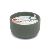 Paddywax Scented Candles Wabi Sabi Collection Fragrant Candle in Reusable Colorful Ceramic Bowl, 99g, Evergreen & Embers