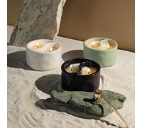 Paddywax Scented Candles Yin-Yang Collection 2-Wick Artisan Candle, 311g, Cactus Flower | Watermint