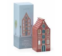 Paddywax Scented Incense Cones Tealight and Ceramic House Incense Holder Gift Set, 20 Cones & 1 Tealight, Amsterdam House - Palo Santo
