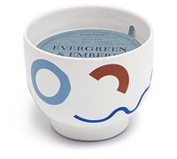 Paddywax Wabi Sabi 12oz Ceramic Candle, Evergreen & Embers