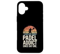 Padel Addict Since Day One Retro Style Case for iPhone 16 Plus