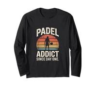 Padel Addict Since Day One Retro Style Long Sleeve T-Shirt