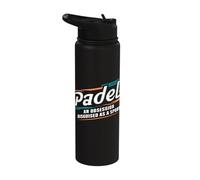 Padel an Obsession Disguised as a Sport Fan Stainless Steel Insulated Water Bottle