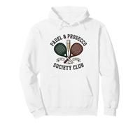 Padel and Prosecco Society Club Est 2026 Social Padel Player Pullover Hoodie