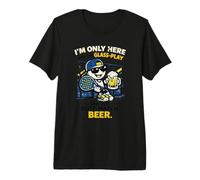 Padel Beer Ironic Hobby Sports Premium T-Shirt