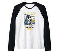 Padel Beer Ironic Hobby Sports Raglan Baseball Tee
