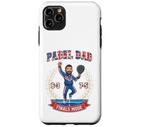 Padel Dad Finals Mode British Champion Cartoon Art Design Case for iPhone 11 Pro Max