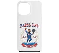 Padel Dad Finals Mode British Champion Cartoon Art Design Case for iPhone 13 Pro Max