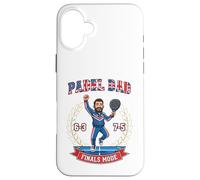 Padel Dad Finals Mode British Champion Cartoon Art Design Case for iPhone 16 Plus