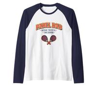 Padel Dad The Man,Myth and Legend - Funny Gift for Fathers Raglan Baseball Tee
