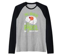 Padel Game My Brain is 95% Padel Funny Padel Players Raglan Baseball Tee