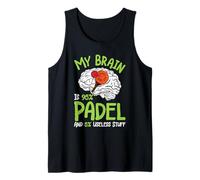 Padel Game My Brain is 95% Padel Funny Padel Players Tank Top