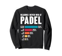 Padel Game REASON I NEVER WIN AT PADEL Funny Padel Sports Sweatshirt