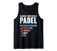 Padel Game Reason I Never Win at Padel Funny Padel Sports Tank Top