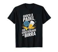 Padel game to justify funny beer T-Shirt