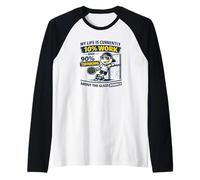 Padel Life Ironic Hobby Padel Player Raglan Baseball Tee