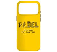 Padel, Life is Short Play Padel Twice Case for iPhone 17 Pro Max