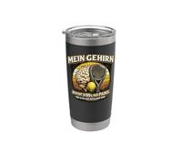 Padel - My Brain is 95% Padel and 5% Useless Stuff Stainless Steel Insulated Tumbler