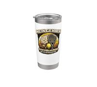 Padel - My Brain is 95% Padel and 5% Useless Stuff Stainless Steel Insulated Tumbler