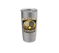 Padel - My Brain is 95% Padel and 5% Useless Stuff Stainless Steel Insulated Tumbler