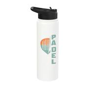 Padel Passion: Live It, Love It on The Court or in Game Stainless Steel Insulated Water Bottle