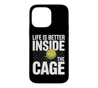 Padel Player Life Is Better Inside The Cage Padel Case for iPhone 14 Pro Max