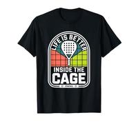 Padel Player Life is Better Inside The Cage Padel T-Shirt