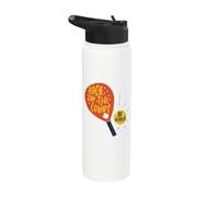 Padel Player Saying Back on the Court Be Afraid Stainless Steel Insulated Water Bottle