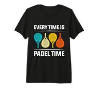 Padel Players Everytime is Padel TIME Funny Padel Game Premium T-Shirt