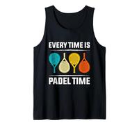 Padel Players Everytime is Padel TIME Funny Padel Game Tank Top