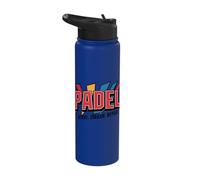 Padel Power: Master The Court Serve Smash Repeat Stainless Steel Insulated Water Bottle