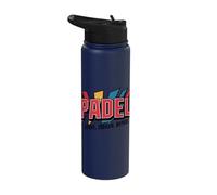 Padel Power: Master The Court Serve Smash Repeat Stainless Steel Insulated Water Bottle