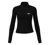 PADEL PULSE ACE AeroFlex Performance Zip Top - Women’s Lightweight Long Sleeve Top, Breathable Quick-Dry Sports Top for Padel, Tennis & Training Black (S)