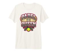 Padel Queen Court Royalty Rackets Crown Design Premium T-Shirt