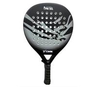 Padel Racket Carbon Fiber Surface with EVA Memory Flex Foam Core, for Beginner and Intermediate Players, carying case included.
