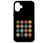 Padel Racket Pattern Retro Paddle Tennis Grid Case for iPhone 16 Plus