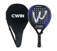 Padel Racket with Bag 100% Carbon Fiber, Pro Paddle Rackets for Adults, Carbon Fiber Surface with EVA Memory Flex Foam Core, Paddle Tennis Racket Perfect for Beginners & Players of All Ages (Blue)