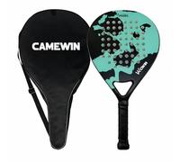 Padel Racket with Bag 100% Carbon Fiber, Pro Paddle Rackets for Adults, Carbon Fiber Surface with EVA Memory Flex Foam Core, Paddle Tennis Racket Perfect for Beginners & Players of All Ages (Blue)