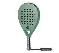 Padel Racket with Overgrip & 2 Wristbands - Memory EVA Foam, Perfectly Balanced - Pala de Padel - Fiberglass Paddle for Beginners and Intermediates - Includes 420D Fiber Bag - Green