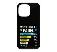 Padel-Shirt Why I Lose at Padel Tennis Funny Men Women Case for iPhone 13 Pro