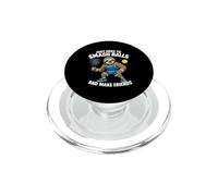 Padel Sloth - Just Here To Smash Balls And Make Friends PopSockets PopGrip for MagSafe
