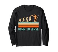 Padel Sport Born to Serve Funny Padel Game Long Sleeve T-Shirt