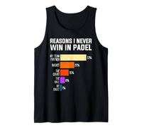 Padel Sport Reasons I Never Win in Padel Funny Team Padel Tank Top