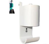 Padel Tennis Bottle Holder Compact Towel Rack 3D Printed for PLA Hanging Storage Hydration Rack for Players Court Side Gear(White)