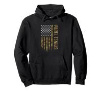 Padel Tennis Camouflage Patriotic US American Flag Pullover Hoodie